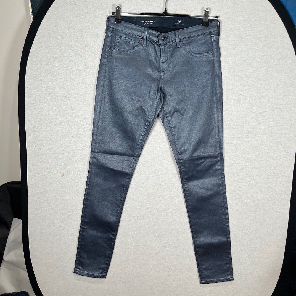 AG Adriano Goldschmied Women's, Legging Ankle Super Skinny Jeans Coated, Size 27